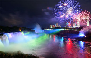 Niagara Falls Illumination and Fireworks - Hotels in Niagara Falls