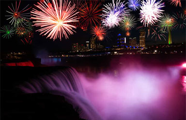 Winter Wonder: Sparkling Lights And Fireworks At Niagara Falls - Hotels in Niagara Falls