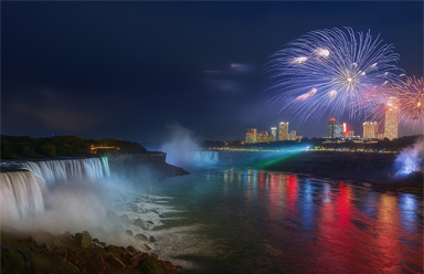 Fireworks Over Niagara Falls