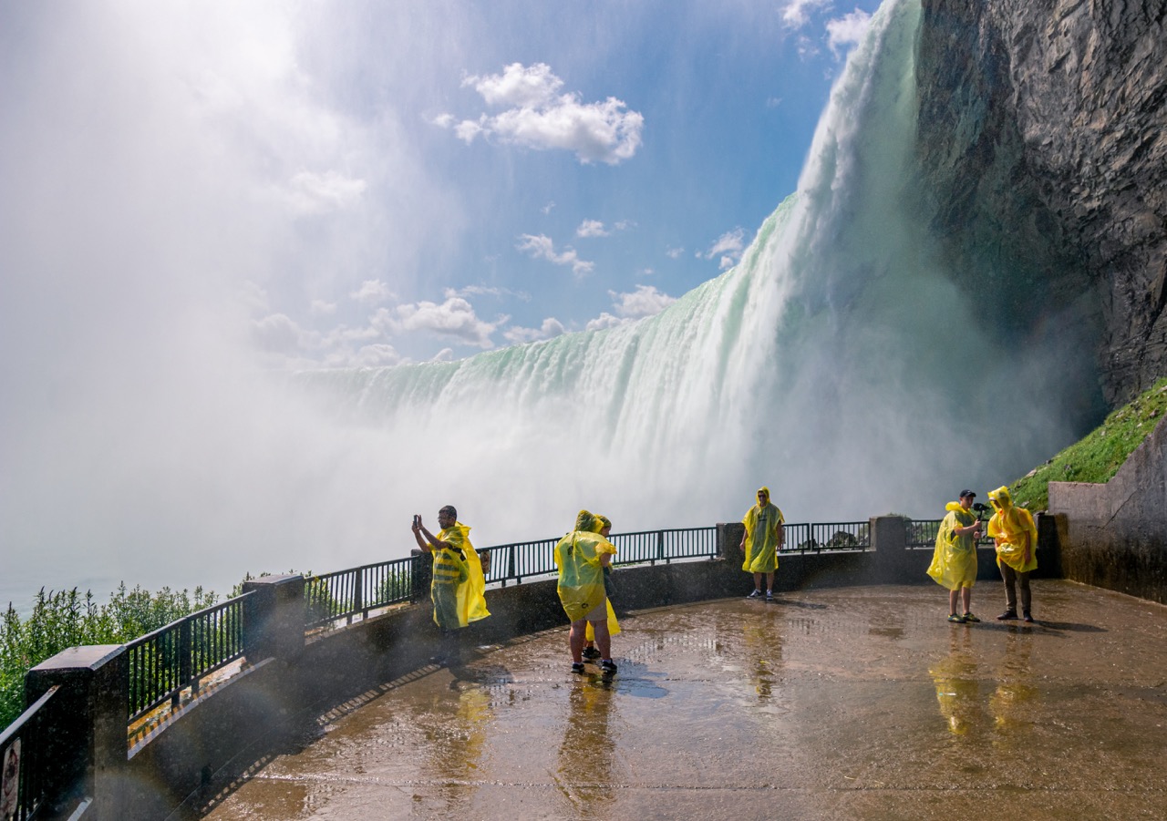 Observation area at Journey Behind the Falls