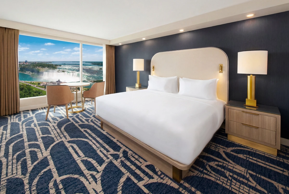 Niagara Falls hotel room layout