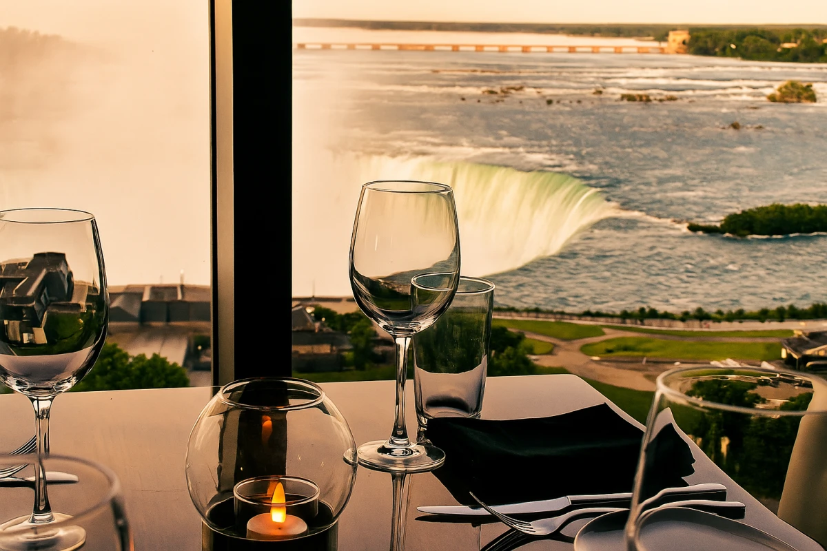 Dining at a Niagara Falls hotel