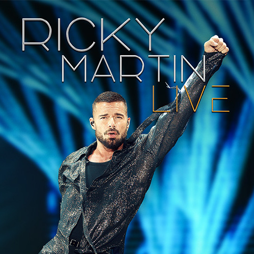 Ricky Martin performing live in Niagara Falls