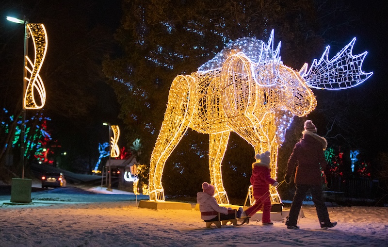 Niagara Falls hotel room included with a Winter Festival of Lights package